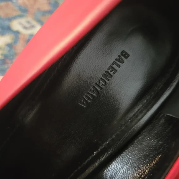 Balenciaga Red Leather Heels Size 39 - Picture 3 of 5
